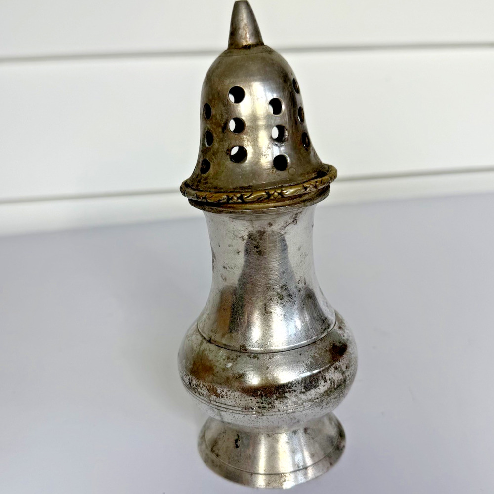 Vintage Silver Plate Muffineer Sugar Castor Shaker Antique Two's Company